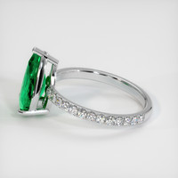 2.21 Ct. Emerald Ring, 18K White Gold 4