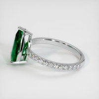 Pave Emerald Ring 1.88 Ct., 18K White Gold Preview