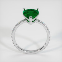 2.97 Ct. Emerald Ring, 18K White Gold 3