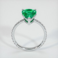 2.84 Ct. Emerald Ring, 18K White Gold 3