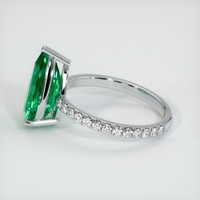 2.84 Ct. Emerald Ring, 18K White Gold 4