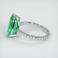 3.23 Ct. Emerald Ring, 18K White Gold 4