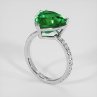 4.96 Ct. Emerald Ring, 18K White Gold 2