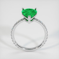 2.69 Ct. Emerald Ring, 18K White Gold 3