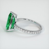2.97 Ct. Emerald  Ring - 18K White Gold