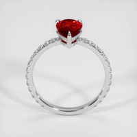 1.55 Ct. Ruby Ring, 18K White Gold 3