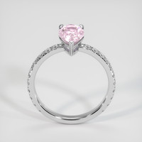2.05 Ct. Pink Sapphire Ring, 18K White Gold 3