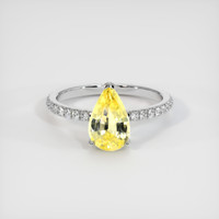 1.96 Ct. Sapphire Ring, 18K White Gold 1
