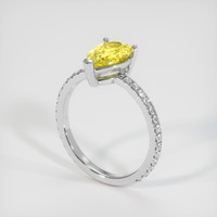 1.96 Ct. Sapphire Ring, 18K White Gold 2