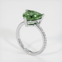 6.36 Ct. Sapphire Ring, 18K White Gold 2