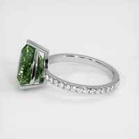 6.36 Ct. Sapphire Ring, 18K White Gold 4