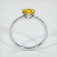 0.79 Ct. Sapphire Ring, 18K White Gold 3
