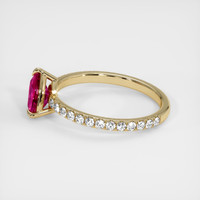 1.16 Ct. Pinkish Red Ruby Ring, 10K Yellow Gold 4
