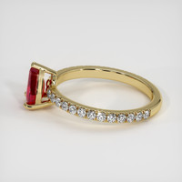 1.10 Ct. Purplish Red Ruby Ring, 10K Yellow Gold 4