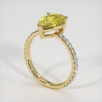 2.57 Ct. Gemstone Ring, 14K Yellow Gold 2