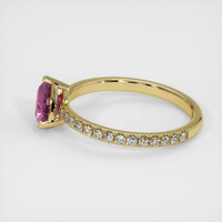 1.09 Ct. Pink Sapphire Ring, 14K Yellow Gold 4
