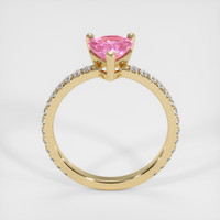 1.21 Ct. Pink Sapphire Ring, 14K Yellow Gold 3