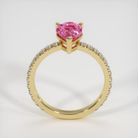 2.07 Ct. Pink Sapphire Ring, 14K Yellow Gold 3