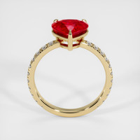 2.59 Ct. Ruby Ring, 14K Yellow Gold 3