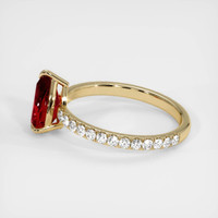 1.55 Ct. Ruby Ring, 14K Yellow Gold 4