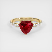2.33 Ct. Ruby Ring, 14K Yellow Gold 1