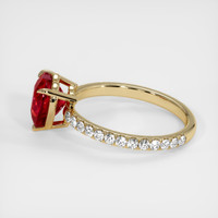 2.33 Ct. Ruby Ring, 14K Yellow Gold 4