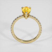 2.00 Ct. Yellowish Orange Sapphire Ring, 14K Yellow Gold 3