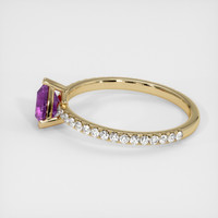 0.52 Ct. Sapphire Ring, 14K Yellow Gold 4