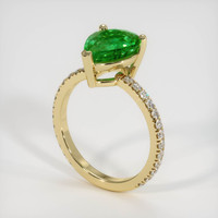 2.25 Ct. Emerald Ring, 18K Yellow Gold 2
