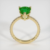 2.25 Ct. Emerald Ring, 18K Yellow Gold 3