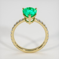 2.09 Ct. Emerald Ring, 18K Yellow Gold 3