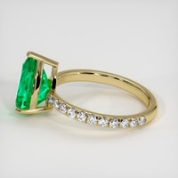 2.09 Ct. Emerald Ring, 18K Yellow Gold 4
