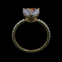 2.00 Ct. Gemstone Ring, 18K Yellow Gold 3