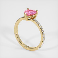 1.21 Ct. Sapphire Ring, 18K Yellow Gold 2