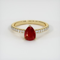 Ruby Ring 1.31 Ct. 18K Yellow Gold Preview