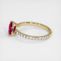 1.16 Ct. Ruby Ring, 18K Yellow Gold 4