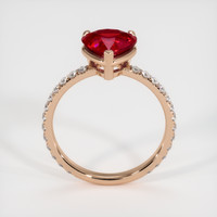2.33 Ct. Ruby Ring, 18K Yellow Gold 3