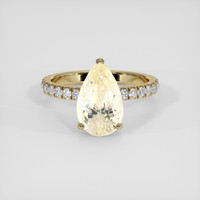 4.00 Ct. Yellow Sapphire Ring, 18K Yellow Gold 1