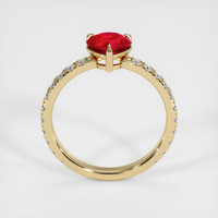 1.03 Ct. Ruby Ring, 18K Yellow Gold 3