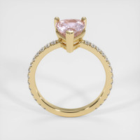2.24 Ct. Pink Sapphire Ring, 18K Yellow Gold 3