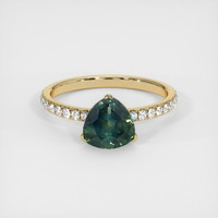 1.65 Ct. Sapphire Ring, 18K Yellow Gold 1
