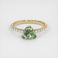 1.34 Ct. Sapphire Ring, 18K Yellow Gold 1