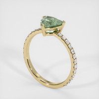 1.34 Ct. Sapphire Ring, 18K Yellow Gold 2