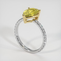 2.57 Ct. Gemstone Ring, 14K Yellow & White 2