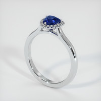 0.98 Ct. Sapphire Ring, Platinum 950 2