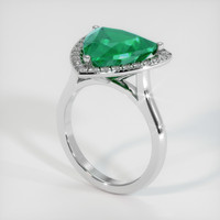 4.29 Ct. Emerald Ring, Platinum 950 2