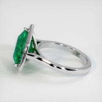 4.29 Ct. Emerald Ring, Platinum 950 4