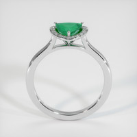 0.69 Ct. Emerald Ring, Platinum 950 3