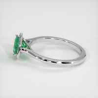 0.69 Ct. Emerald Ring, Platinum 950 4