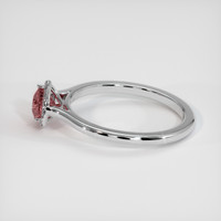 1.06 Ct. Padparadscha Sapphire Ring, Platinum 950 4